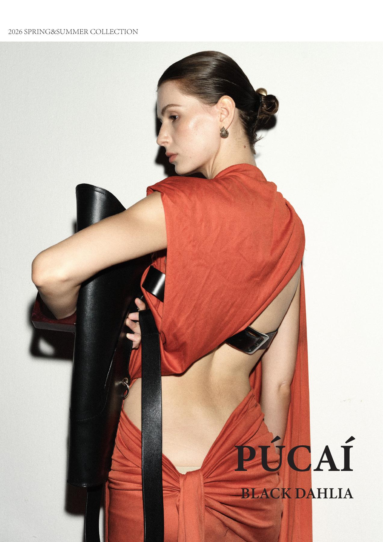 Pucai SS26 Black Dahlia campaign
