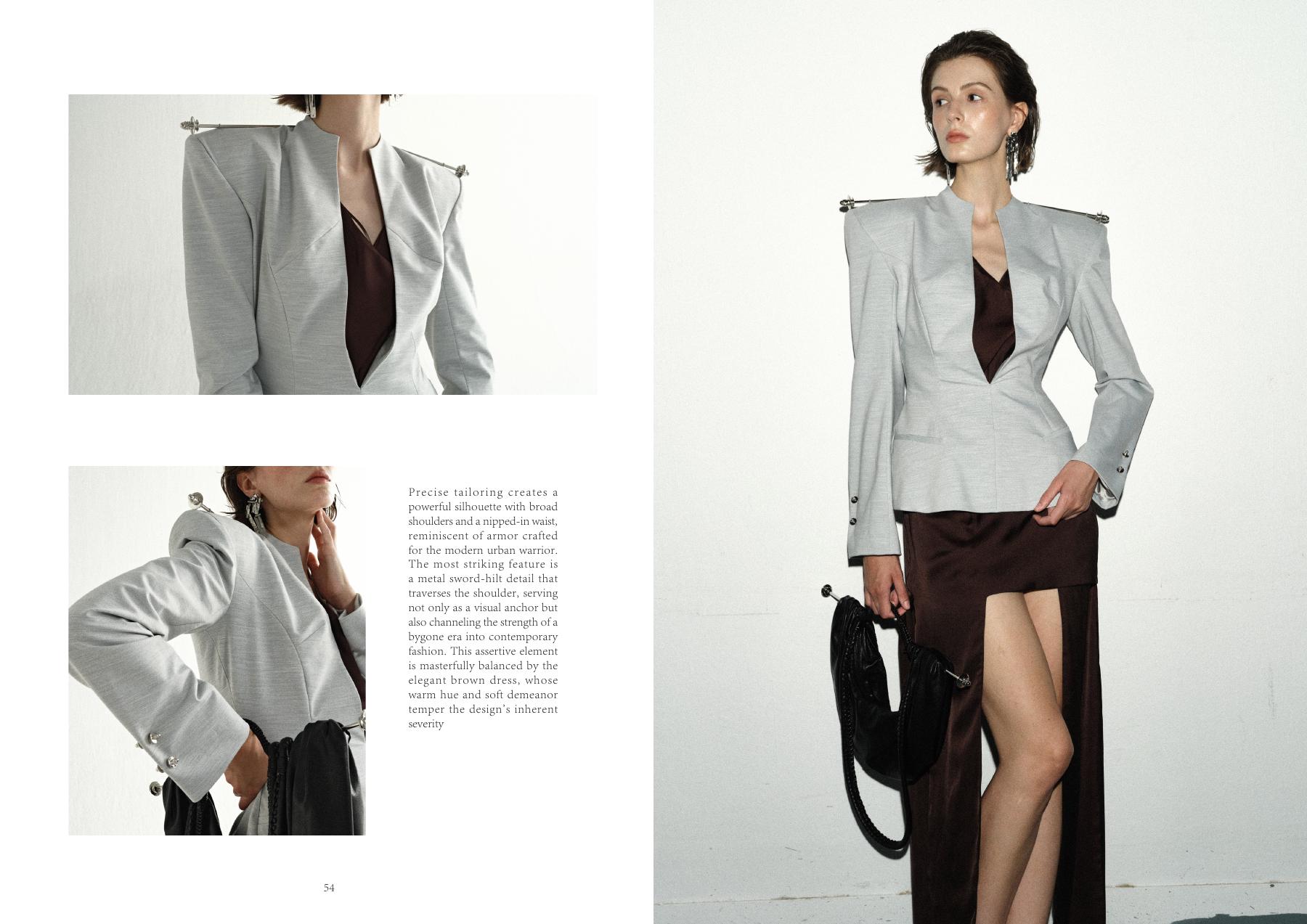 Pucai SS26 sculpted jacket look